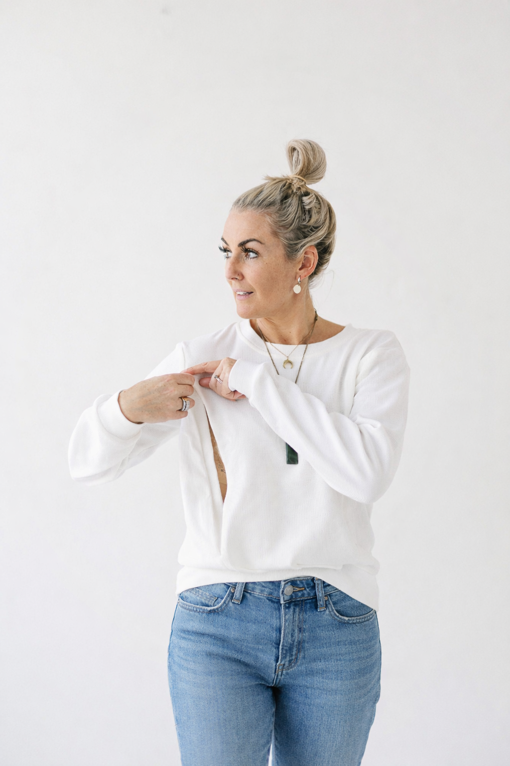 White Waffle Top