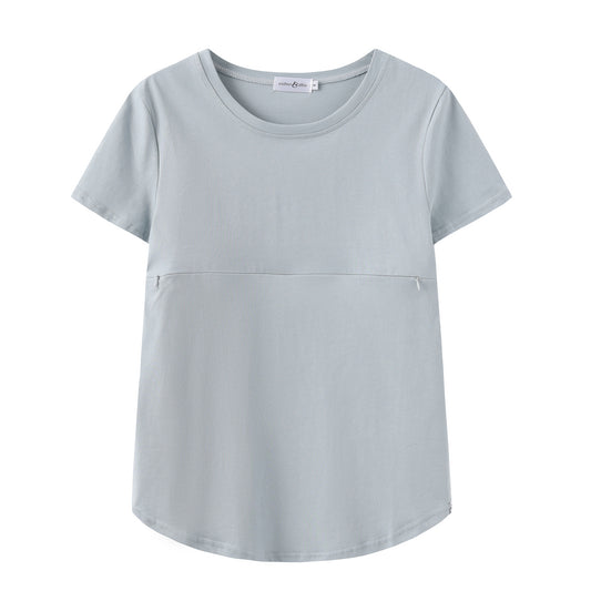 Blue Everyday Breastfeeding Tee | 100% Cotton