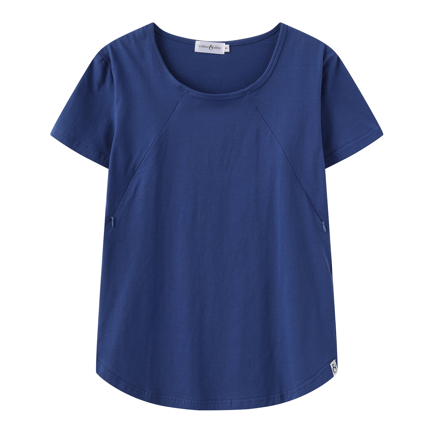 Limited Release Sapphire Tee | Diagonal Zips