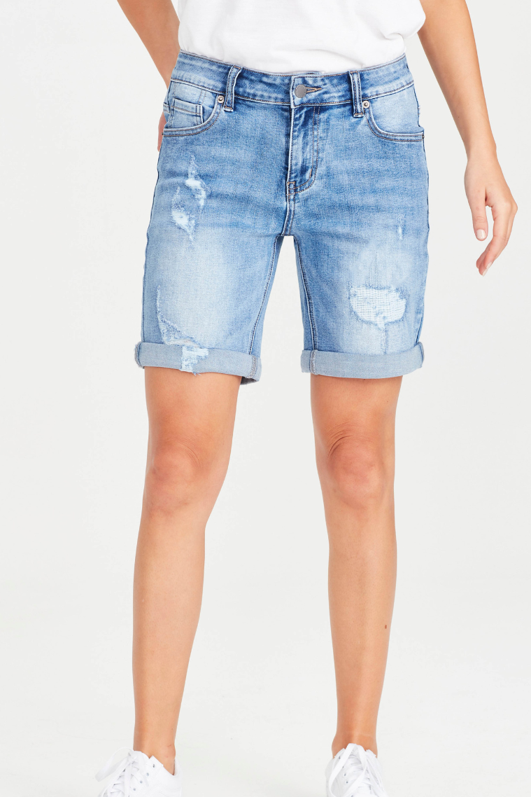 Della Blue Junkfood Jean Shorts