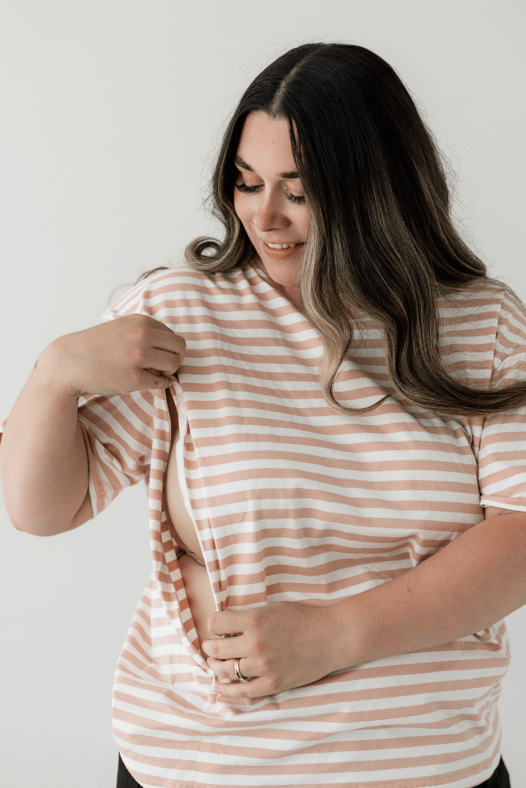 Blush Stripe Tee