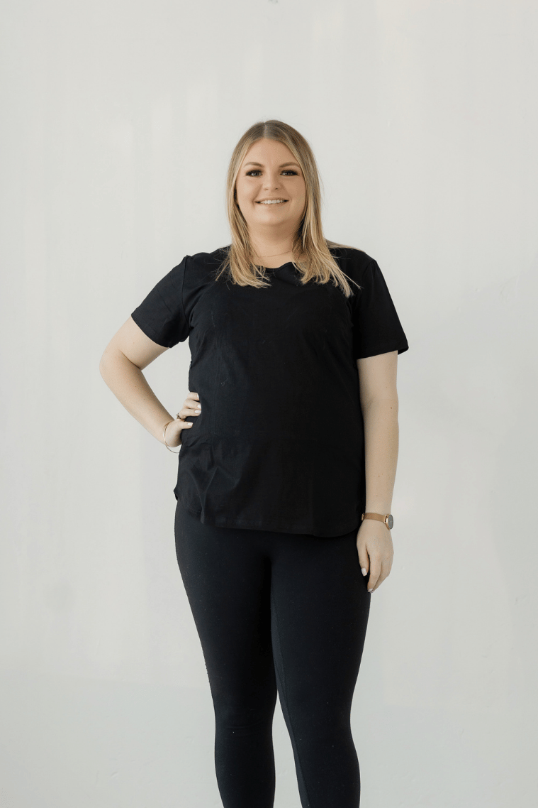 Black Everyday Tee | Horizontal Zip