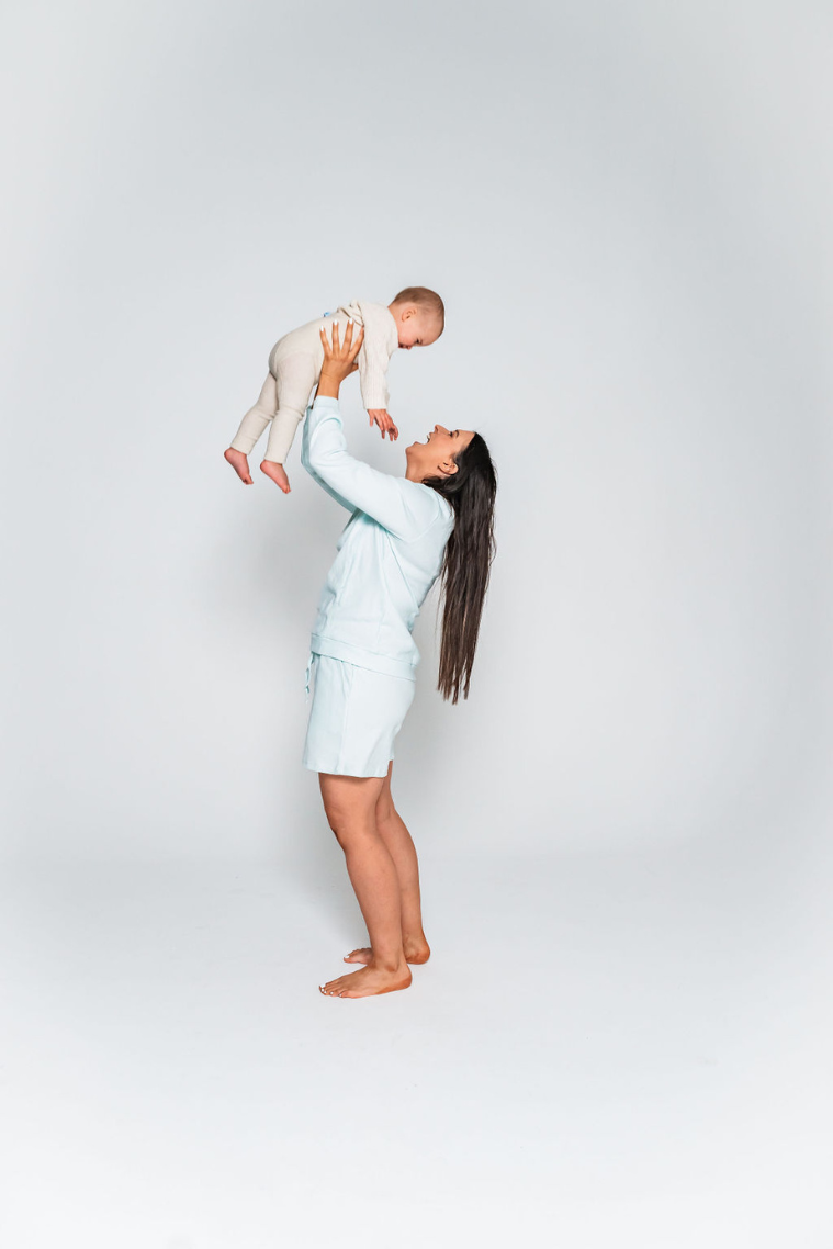 Mint Breastfeeding Loungewear Set - Shorts