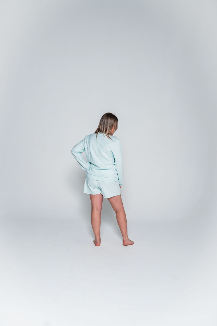 Mint Breastfeeding Loungewear Set - Shorts