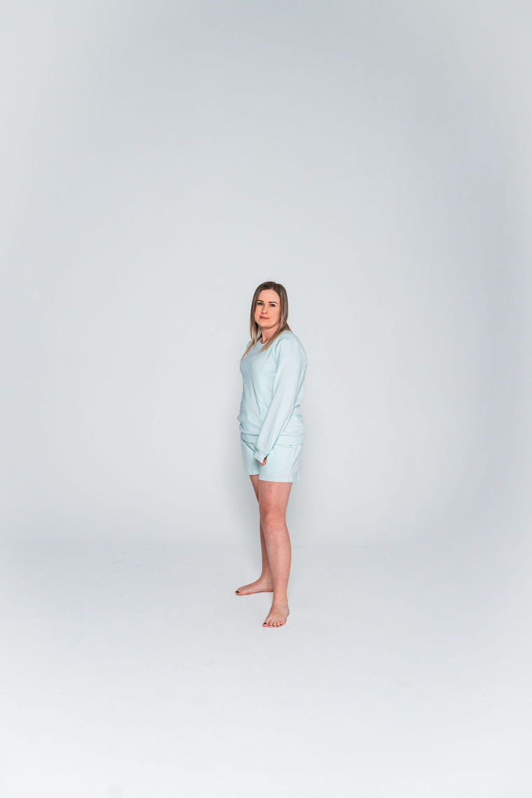 Mint Breastfeeding Loungewear Set - Shorts