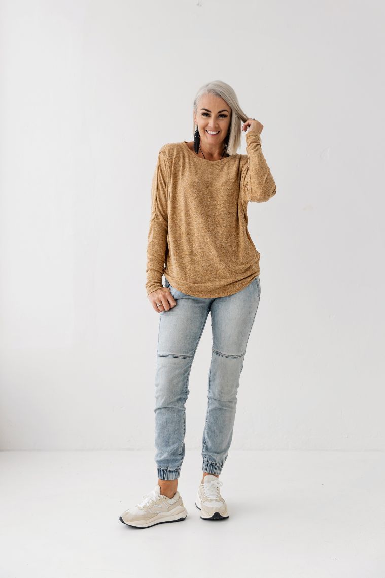 Copper Batwing Breastfeeding Top