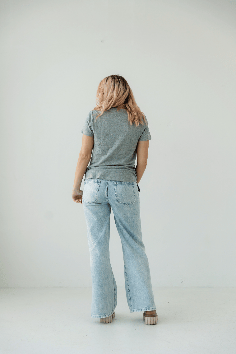 Grey Everyday Tee | Horizontal Zip