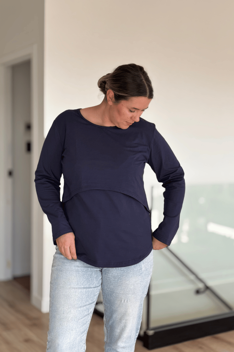 Navy Classic Top
