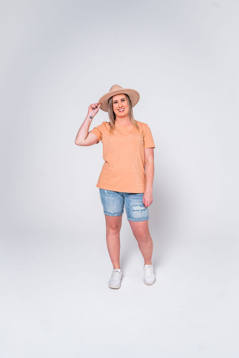 Peach Breastfeeding T-Shirt