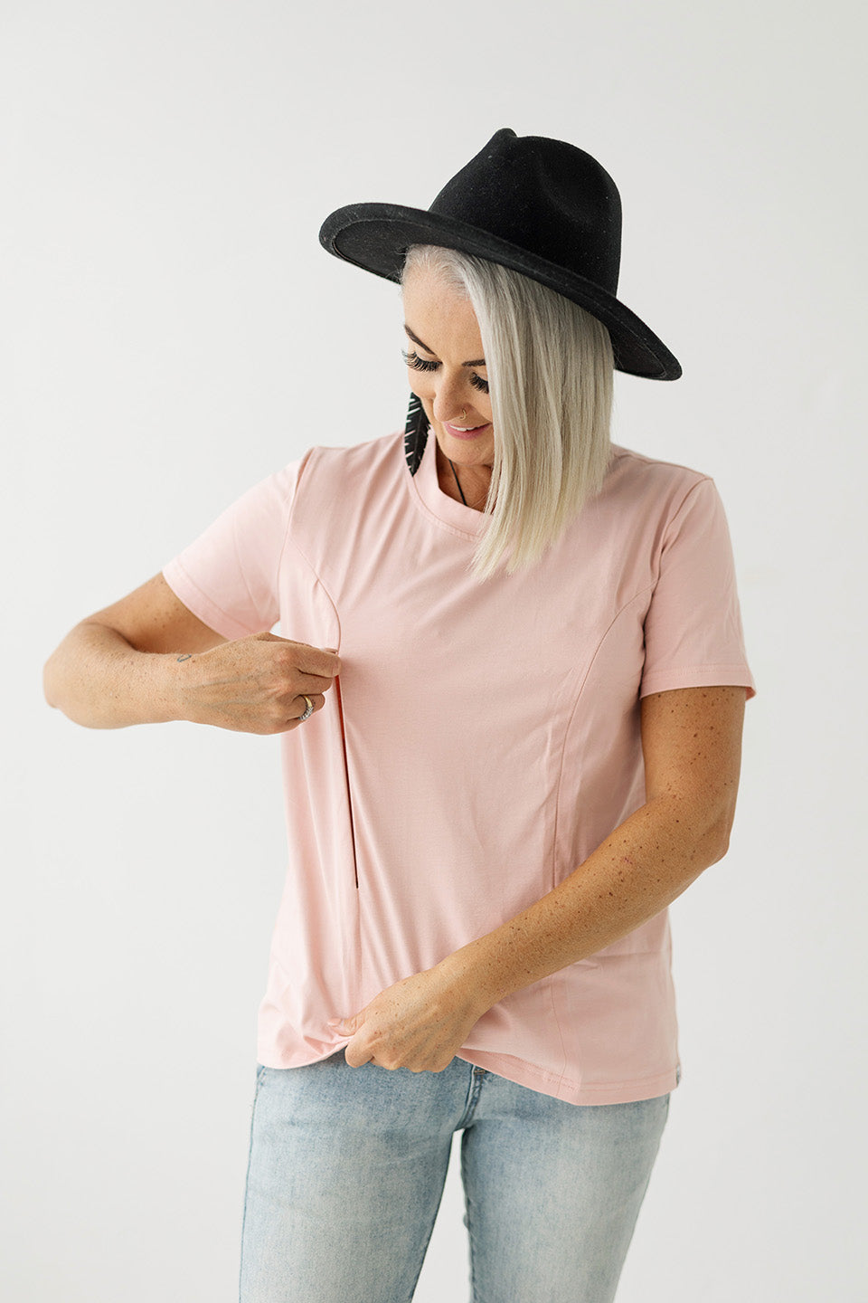 Pink Breastfeeding Tee