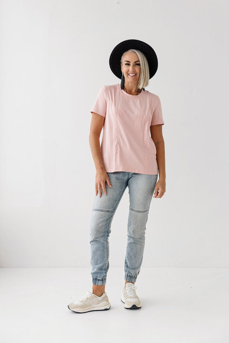 Pink Breastfeeding Tee