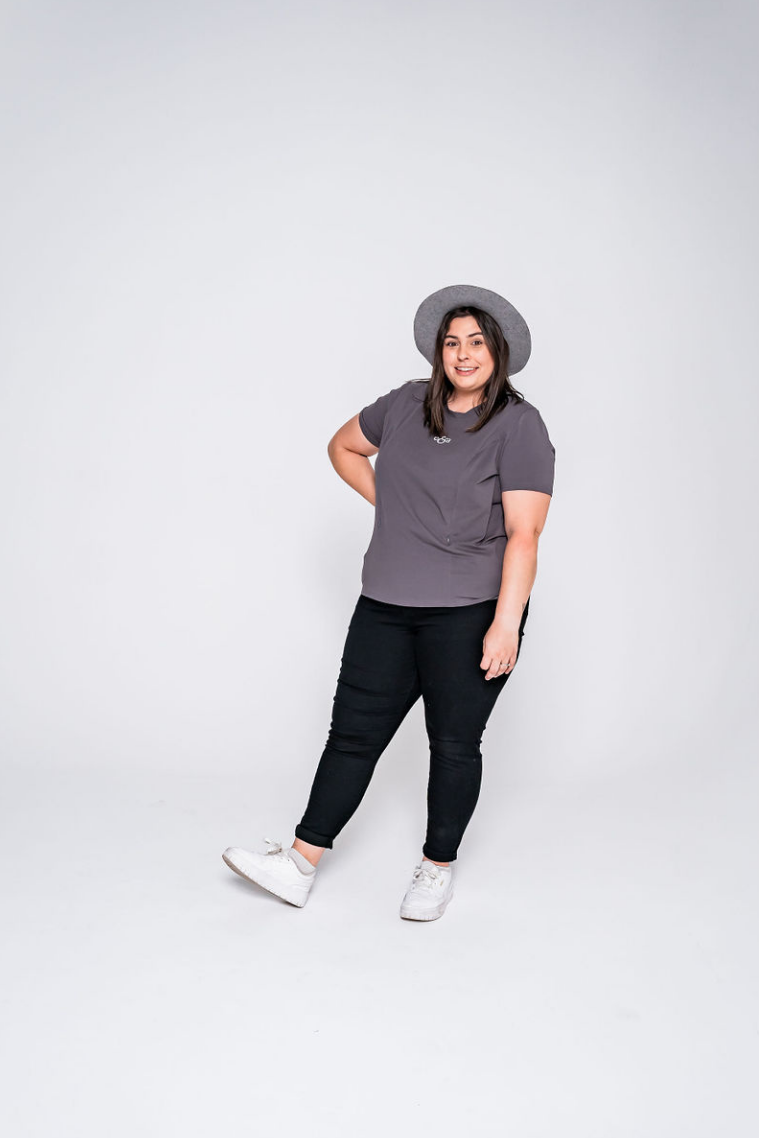 Printed Slate Breastfeeding T-Shirt