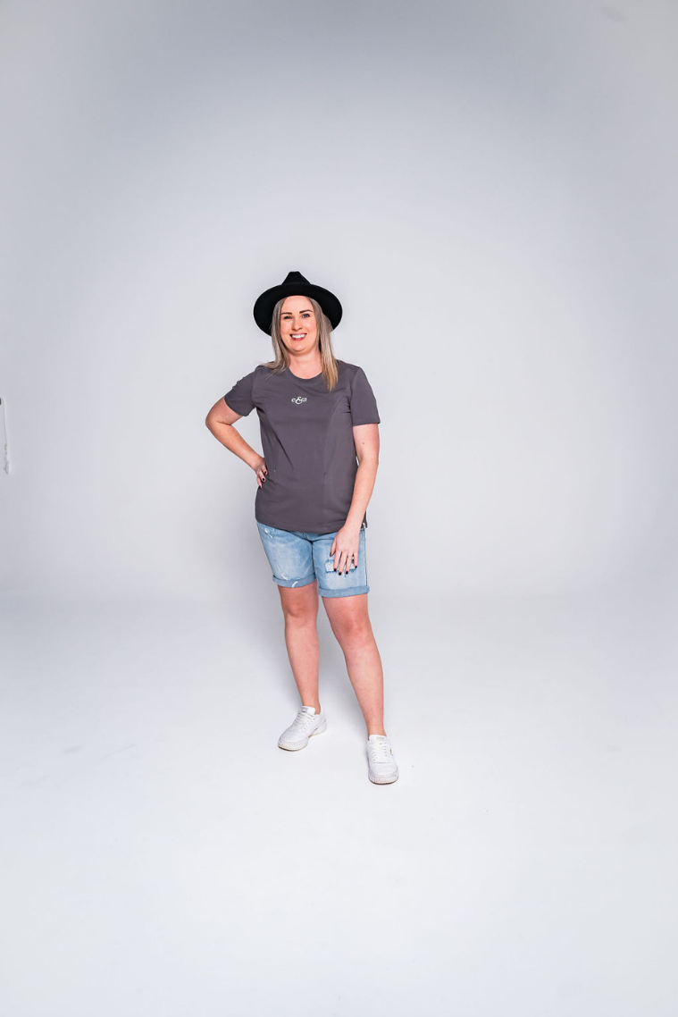 Printed Slate Breastfeeding T-Shirt