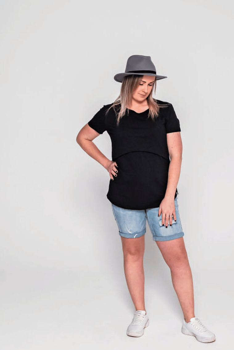 Black Everyday Tee | Classic Flap
