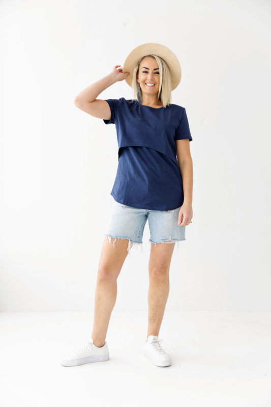 Navy Everyday Tee | Classic Flap