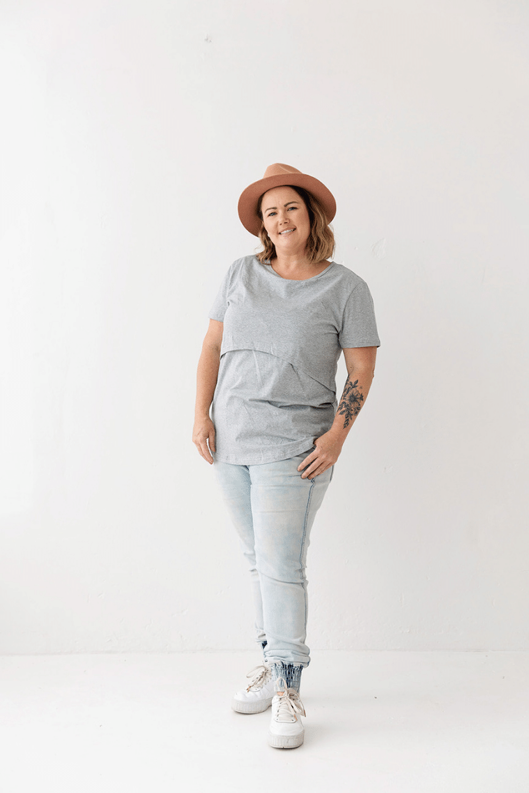 Grey Everyday Tee | Classic Flap