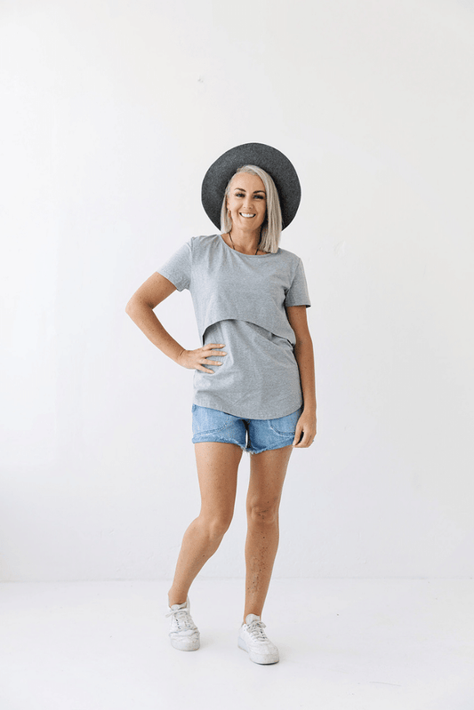 Grey Everyday Tee | Classic Flap