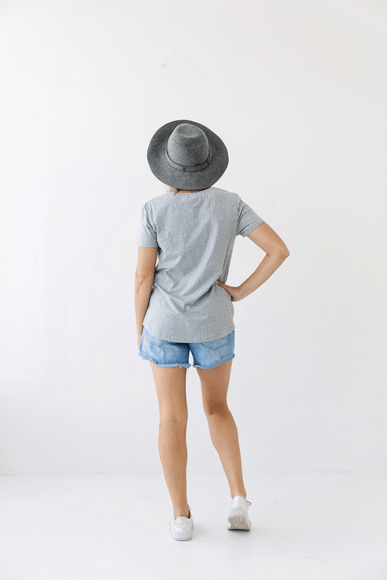 Grey Everyday Tee | Classic Flap