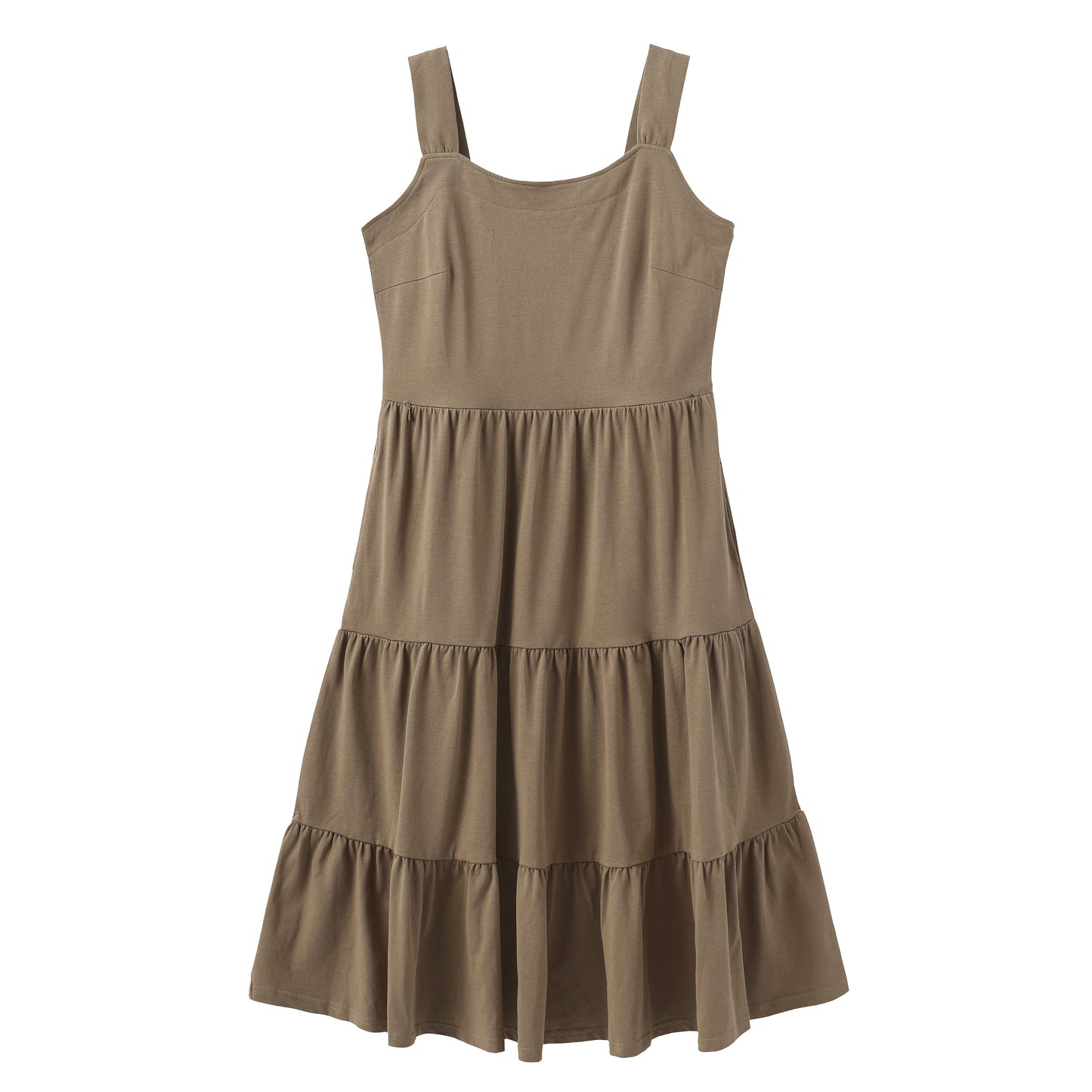 100% Cotton Khaki Dress