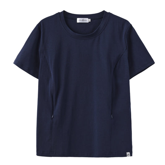 Navy Everyday Tee | Vertical Zips