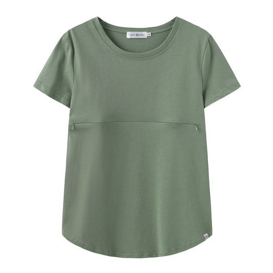 Sage Everyday Tee | Horizontal Zip