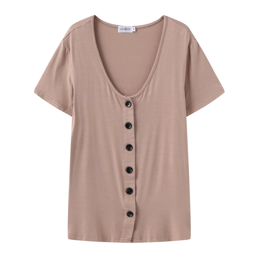 Latte Button Breastfeeding Top