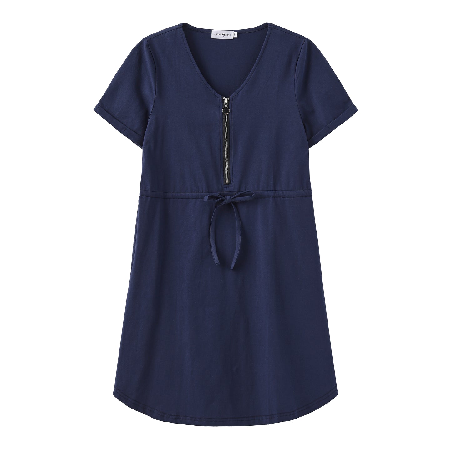 Thea Breastfeeding Dress | Navy