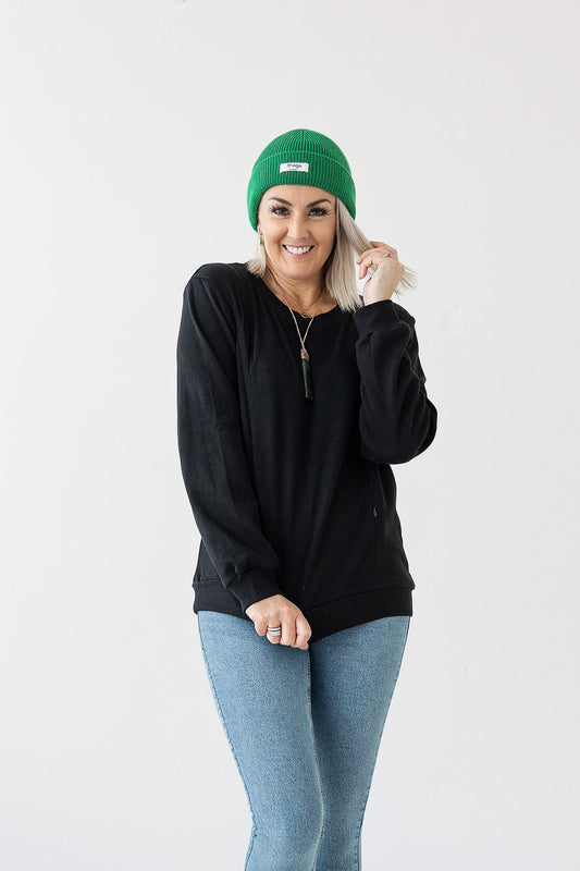 Black Waffle Top