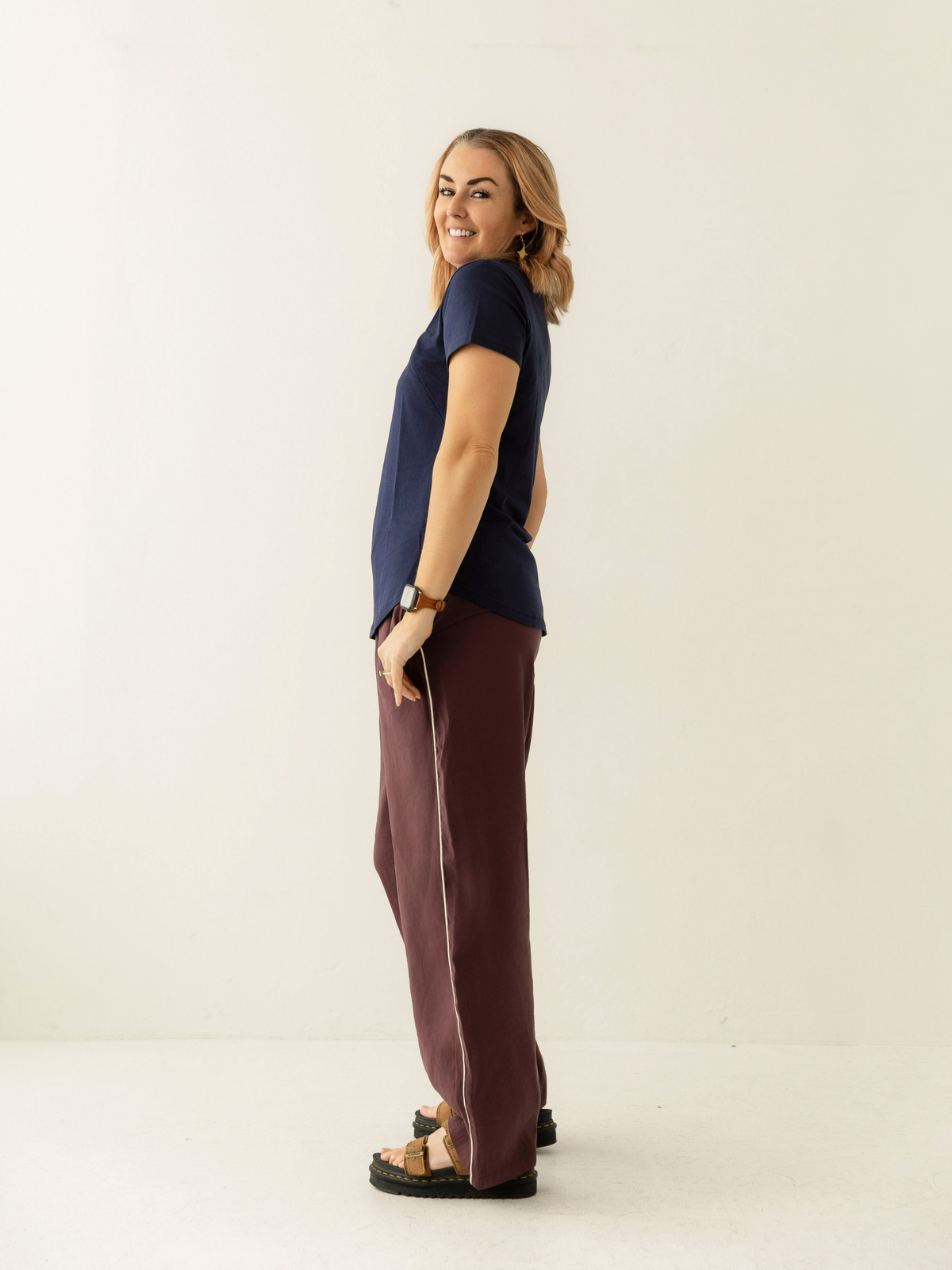Navy Everyday Tee | Diagonal Zips V2.0