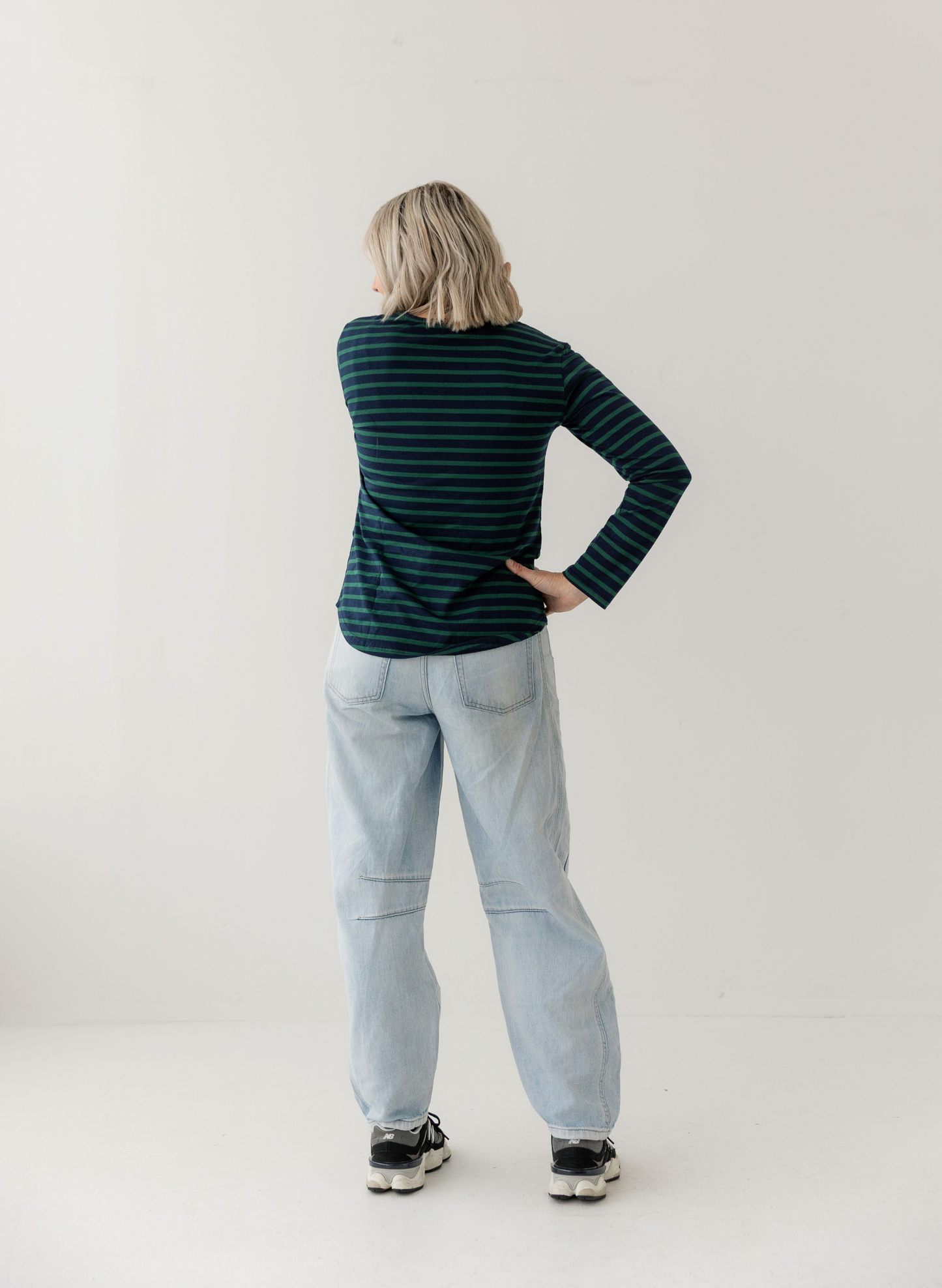 Green Stripe Everyday Top | Classic