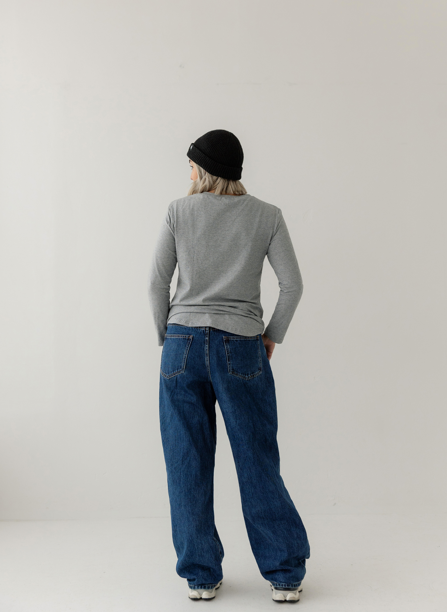 Grey Everyday Long sleeve Top | Horizontal Zip