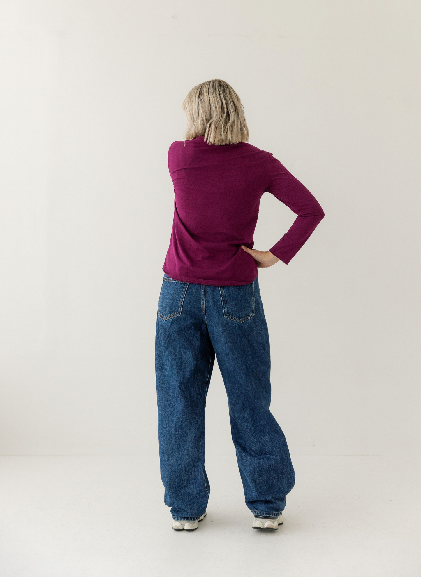 Mulberry Everyday Long sleeve Top | Horizontal Zip