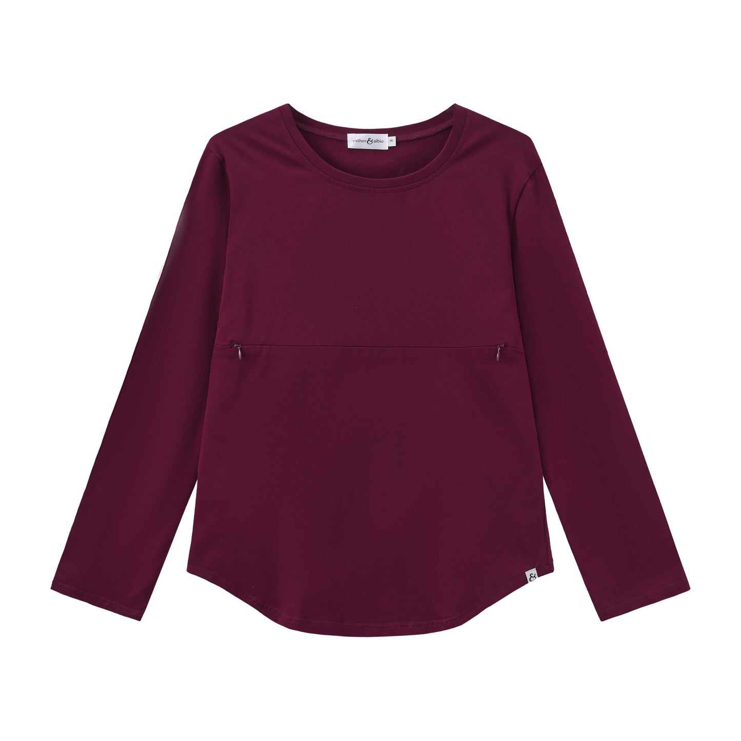 Mulberry Everyday Long sleeve Top | Horizontal Zip