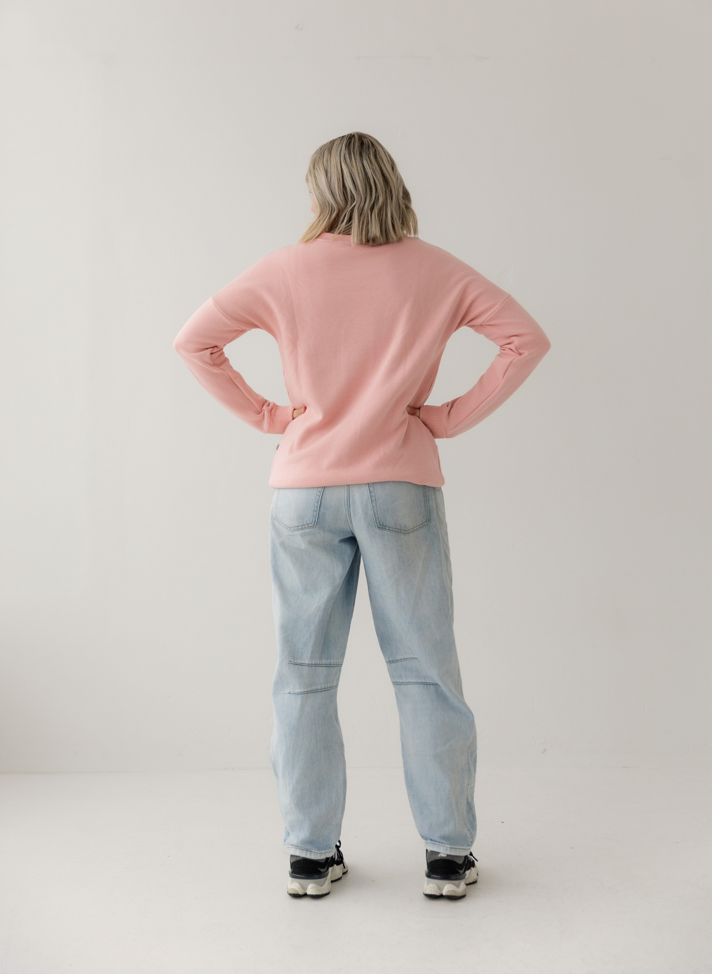 Pink | Fur lined Crew Sweatshirt
