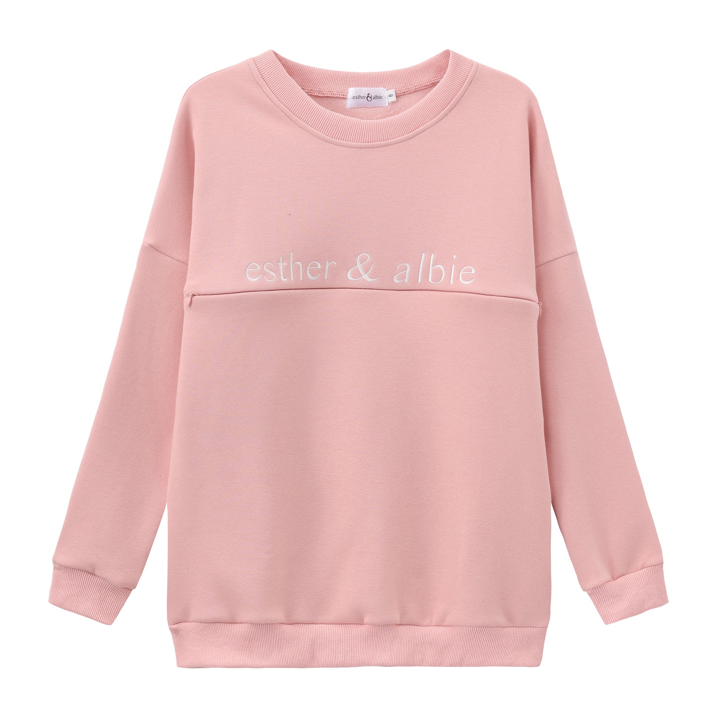 Pink | Fur lined Crew Sweatshirt