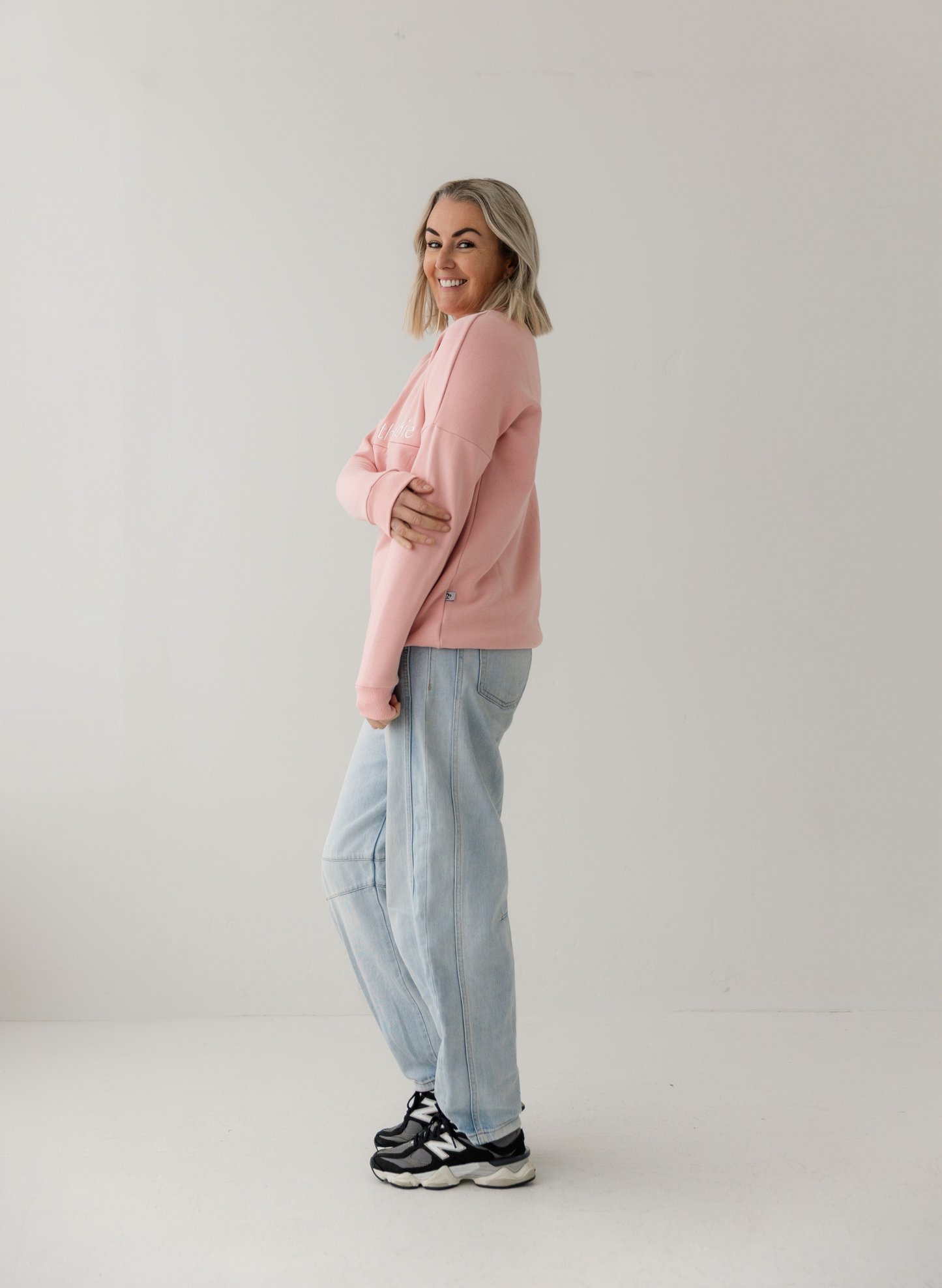 Pink | Fur lined Crew Sweatshirt