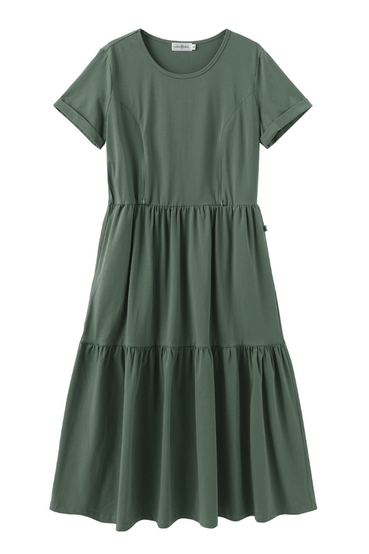 Sage Layer Breastfeeding Dress
