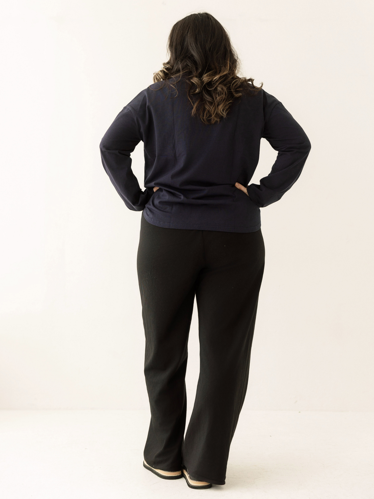 Navy Breastfeeding Long Sleeve | Horizontal Zip