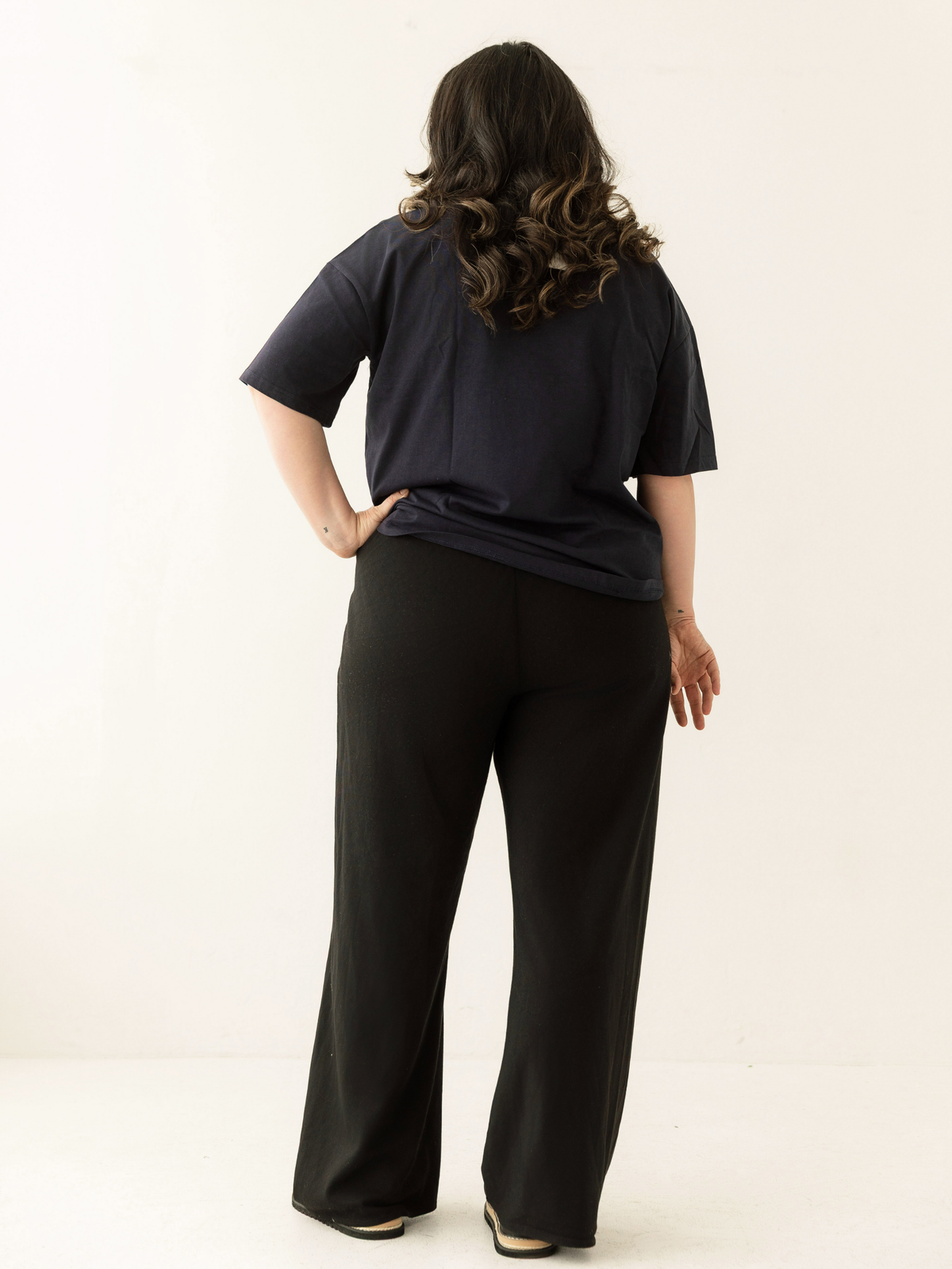 Navy Breastfeeding Tee | Horizontal Zip