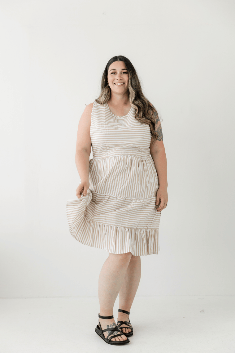 Latte Stripe Dress