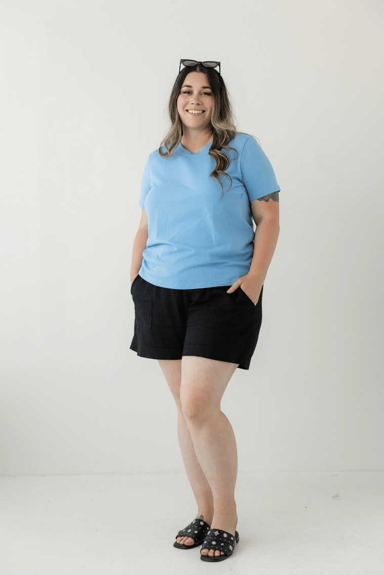 Periwinkle 100% Cotton Everyday Tee