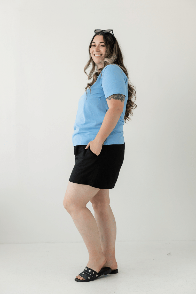 Periwinkle 100% Cotton Everyday Tee