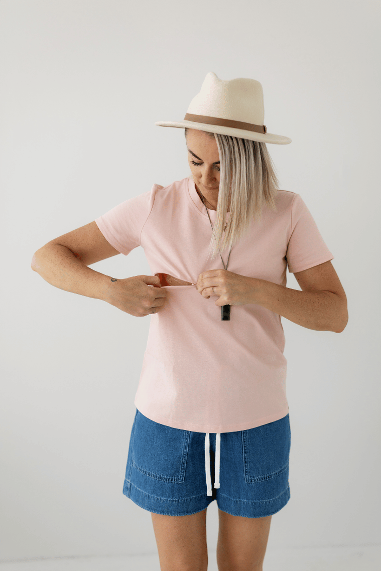 Pink 100% Cotton Everyday Tee