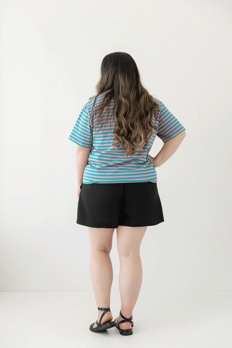 Teal Stripe Tee