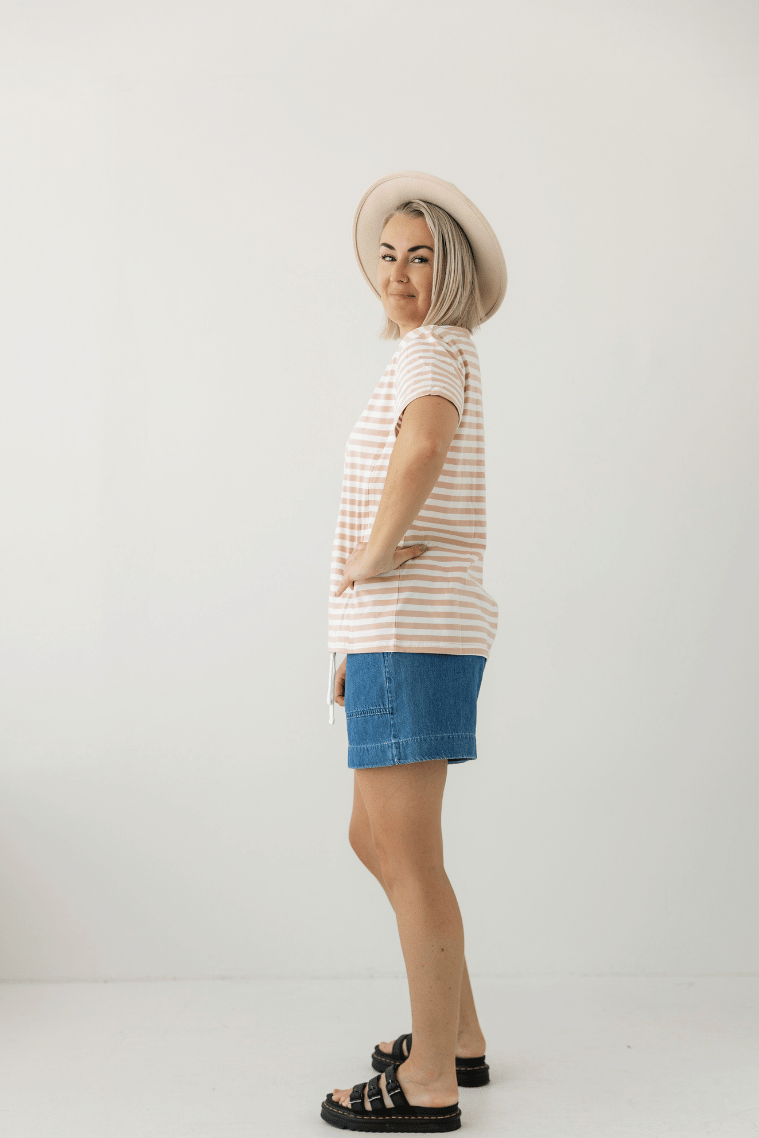 Blush Stripe Tee