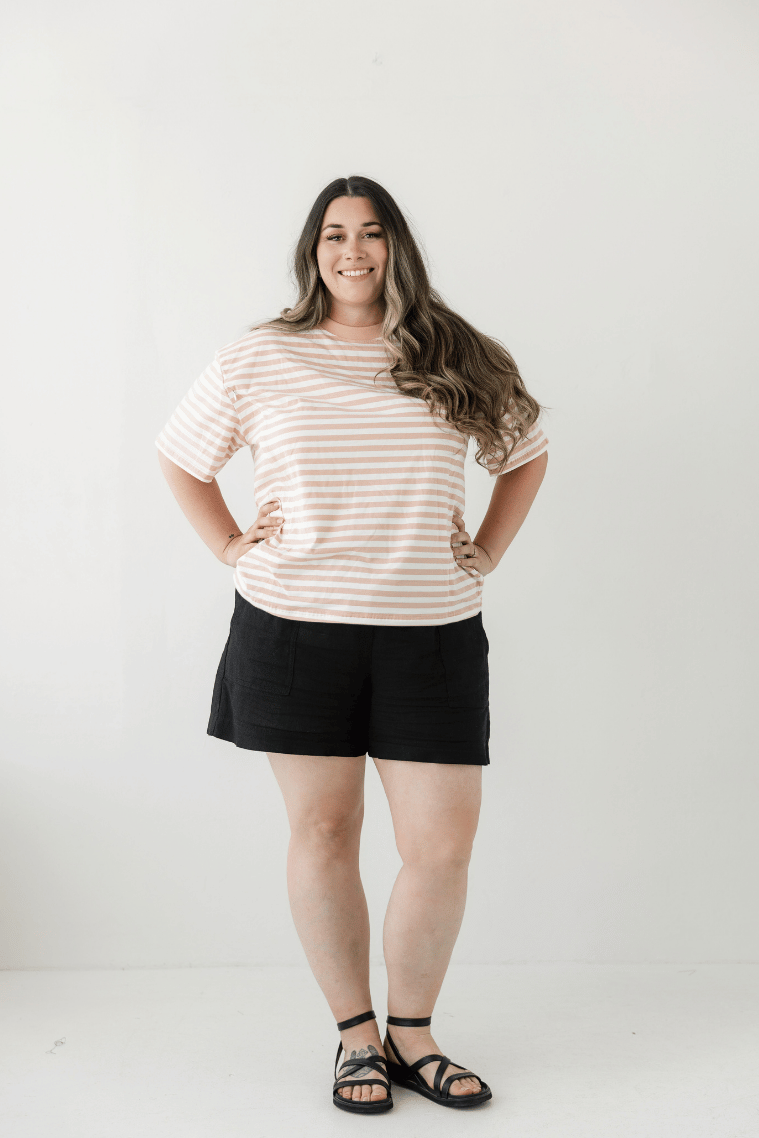 Blush Stripe Tee