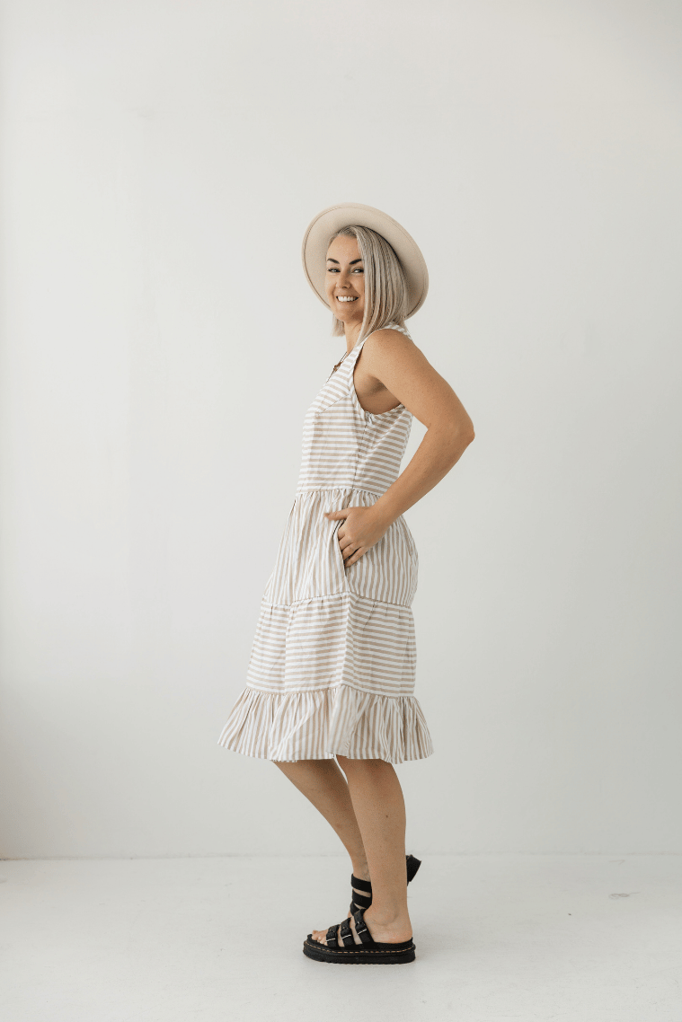 Latte Stripe Dress