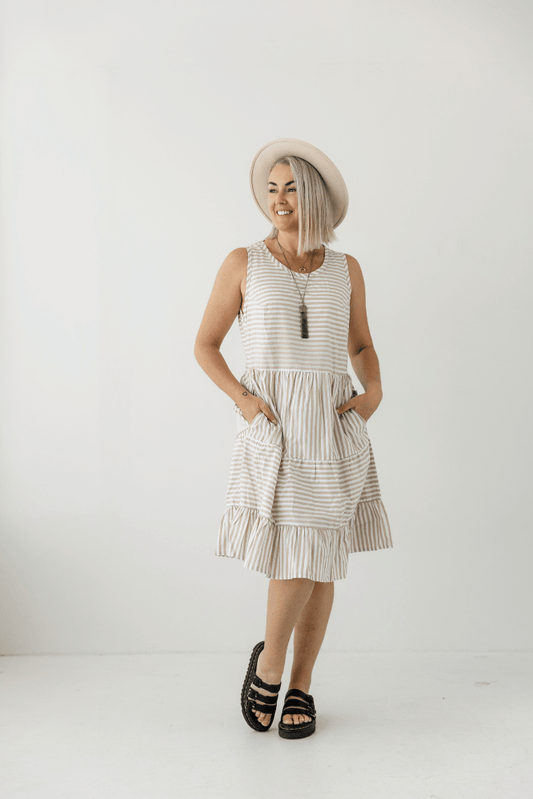 Latte Stripe Dress