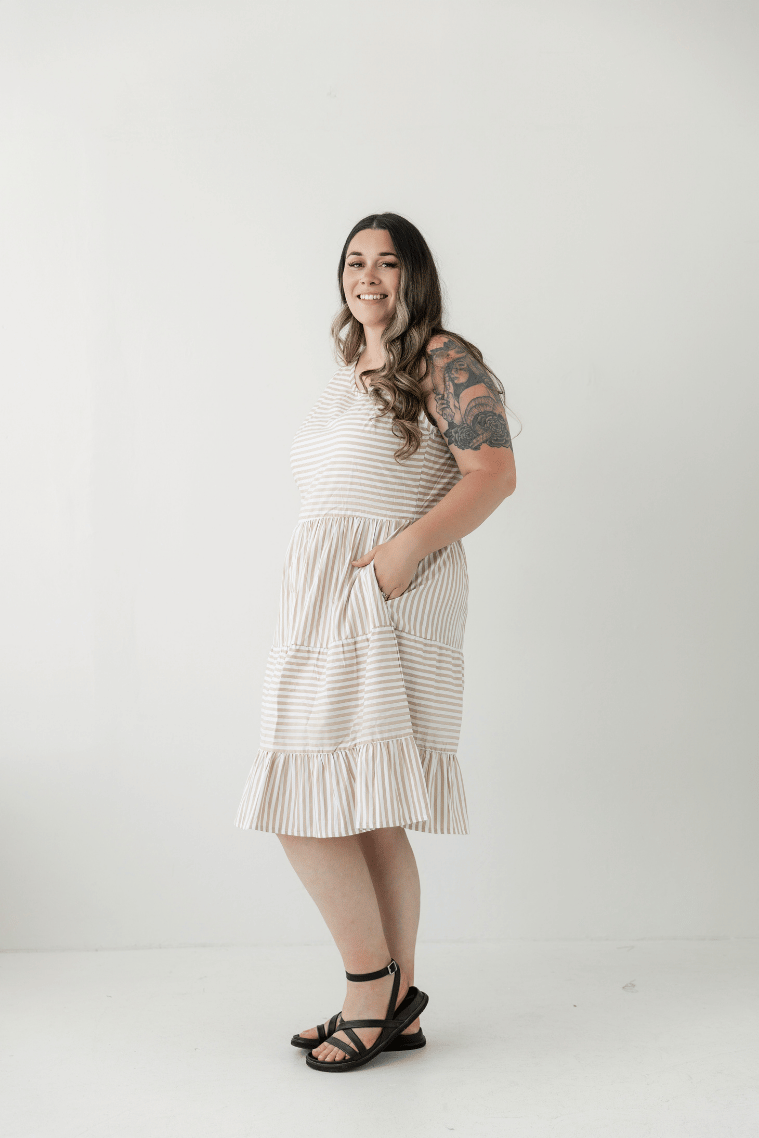 Latte Stripe Dress