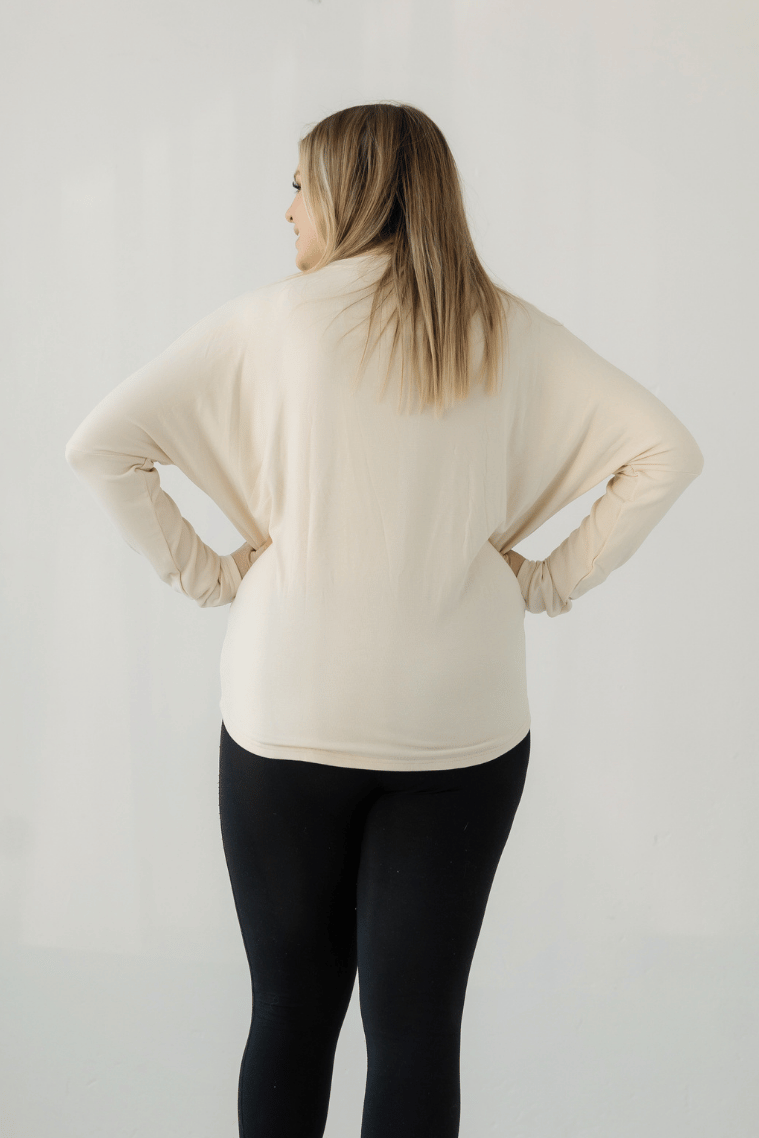 Cream Batwing Top